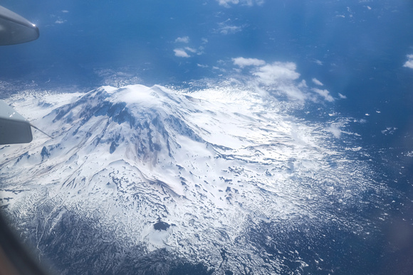 Mount Adams from 9000 metres
