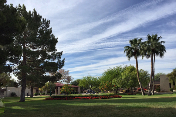 Criss-cross clouds of Arizona
