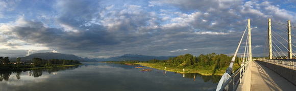 Pitt River - Late Afternoon Clouds