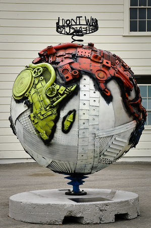 Globe Sculpture - North America