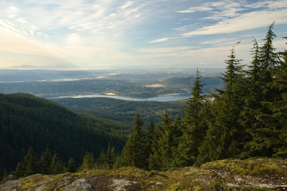 Looking South-West: Port Moody, Burard Inlet, Burnaby Mountain