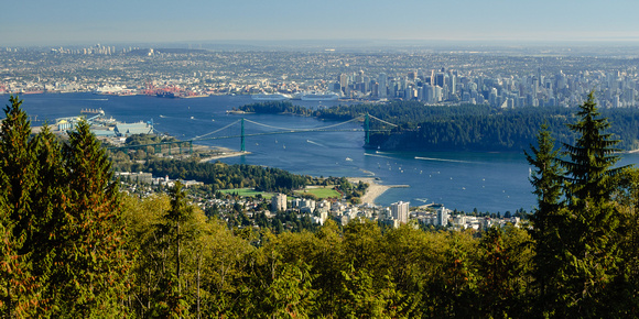 Burard Inlet, West Vancouer, Vancouver and Burnaby from Cypress Lookout