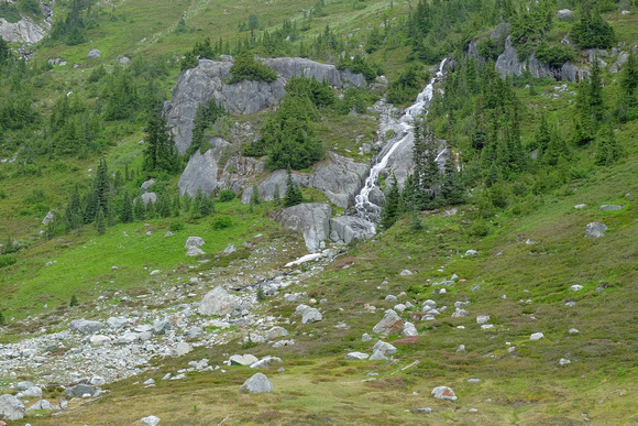Waterfall on the slope of Mount Callaghan