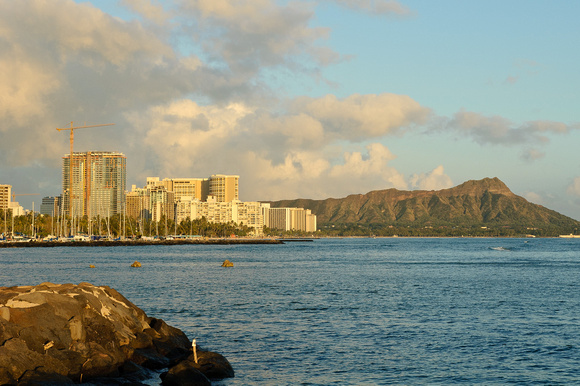 Waikiki and Diamond Head View from Magic Island