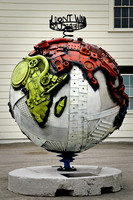 Globe Sculpture - North America