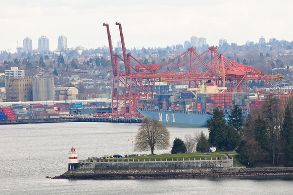 Stanley Park and Vancouver Port