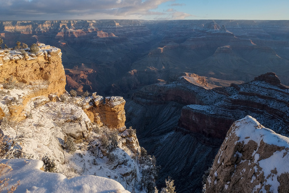 South Rim views after the snowstorm. -18 C (0 F)