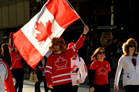 Canadians Celebrating Olympic Hockey Gold