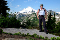 Posing with the Mount Baker