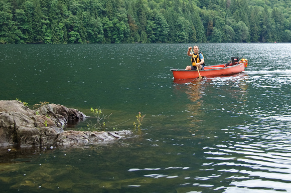 Canoeing at Buntzen Lake