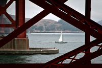 Sail Boat under the Golden Gate Bridge