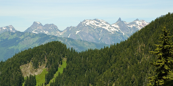 View North to Elk-Thurston & Cheam Range