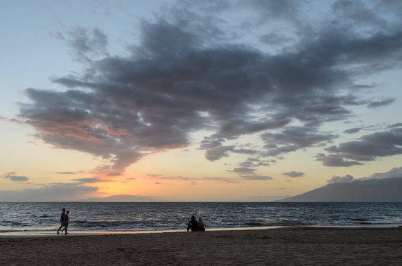 Sunset from one of the Wailea beaches