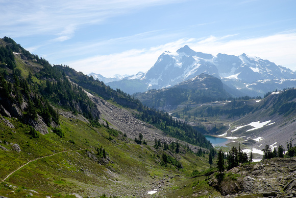 Another view back to the Austin Pass and Shuksan Mountain