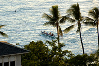 Outrigger Canoe at the Sunset