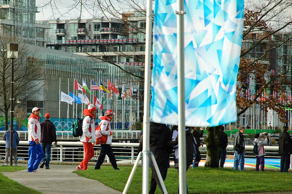 Members of Russian Team by Sochi 2014 House