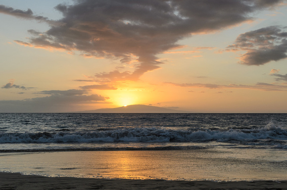 Sunset from one of the Wailea beaches