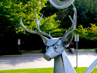 Street sculpture near the Port Moody City Hall